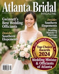Wedding Ministers & Officiants of Atlanta - Officiant Near Me – Lawrenceville, Ga. - Reverend Thomas Johnson Stars as the Wedding Officiant on Netflix T.V. hit show "Love is Blind" – Gwinnett Walk-In Elopement Chapel - Sign Marriage License Same Day – Free Quote - Atlanta Bridal Magazine Best - Adjacent Gwinnett Courthouse, Since 1978, Mobile Wedding Officiants